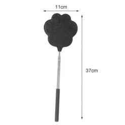 Hot Flugsmälla Utdragbart Långt Handtag Handflatsform Kraftig Lättvikt Bred Finmaskig Inomhus Utomhus Manuell Flugsmällare_Supergåva Blue