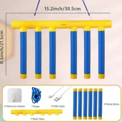 Online Fångstspel med fallande pinnar - Leksak för hand-öga-koordination och reaktionsträning blu-FF- blå Ingen fjärrkontroll
