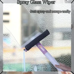 Best Fönster- och Duschsqueegee med Sprayflaska, 2-pack, Fönsterrengöringsborste för Bil, Kök, Badrum, Blå