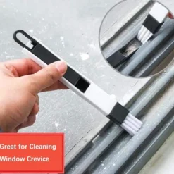 Sale Fönsterfönsterrengöringsborste, fönsterrengöringsborste liten hushållsborste dammsopningsfogrengöringsborste (8 st, svart)