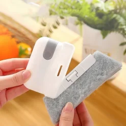 Best Fönsterfåra Rengöringsborste 2 i 1 Avtagbar Handhållen Spår Spalt Rengöringsverktyg