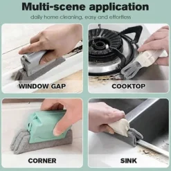 Online Fönsterfåra Rengöringsborste, Magisk Fönster Spår Rengörare, Fönsterbräda Rengöringsverktyg, Fönster Spår C