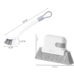 New Fönsterfårengörare Fönsterfå Rengöringsborste set för skjutdörrsfå Rengöring