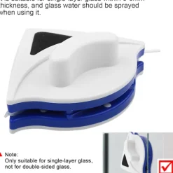 Outlet Fönsterglasrengöringsverktyg Användbar Magnetisk Ytrengörare Vinddusborste