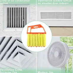 Outlet NICEGOU Fönsterjalusi Handhållen 7 Finger Persiennborste Rengöringsverktyg, 3 Färger 3-pack