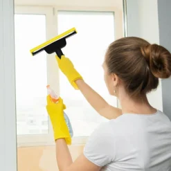 Fönstermunstycke för Kärcher ångtvätt - Tillbehör kompatibelt med ångtvätt SC1, SC2, SC3, SC4, SC5, SC7, ränderfri rengöring av glas, fönster