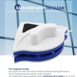 New Fönsterputsare 3-8mm Magnetisk Fönsterrengörare Dubbelsidig Fönster C