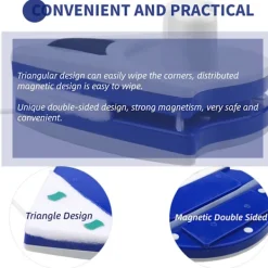 New Fönsterputsare 3-8mm Magnetisk Fönsterrengörare Dubbelsidig Fönster C