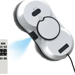 Best Fönsterputsningsrobot, Automatisk vattenspray Fönsterputsrobot 2800Pa Stark sugkraft Smart fönsterputsare, Fjärrkontroll Fönsterputsrobot