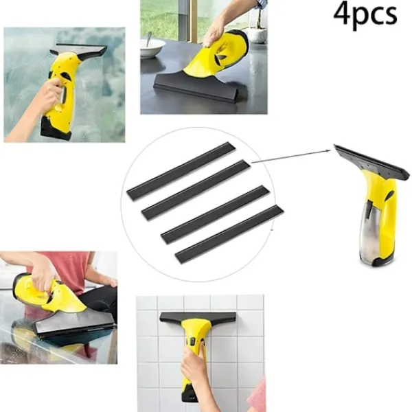 Sale Fönsterputsningsskrapa för Karcher Dammsugare Ersättningshuvud Lip Pull 280mm WV50 WV60 WV70 WV75 WV2 /2 Par