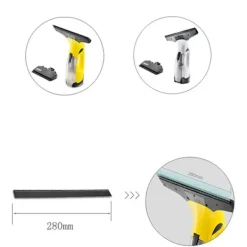 Sale Fönsterputsningsskrapa för Karcher Dammsugare Ersättningshuvud Lip Pull 280mm WV50 WV60 WV70 WV75 WV2 /2 Par