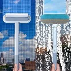 Outlet Fönsterrengörare med förlängningsbart handtag, 4-i-1 fönsterputsare med teleskophandtag, professionell fönsterrengöring