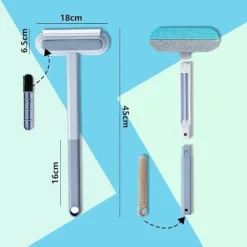 Outlet Fönsterrengörare med förlängningsbart handtag, 4-i-1 fönsterputsare med teleskophandtag, professionell fönsterrengöring