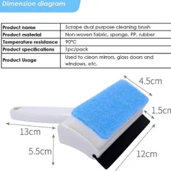 Best Fönsterrengöringsborste Mikrofiber Rakel Fönsterskrubber, Professionell Fönsterrengöring Kombifönster Kombifönsterskrubber för Badrumsgolv/Väggplattor | Fyndiq