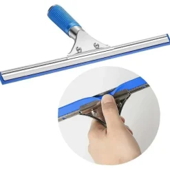 Fönsterrengöringskit, fönsterskrapa och mikrofiberduk, duschskrapa med gummiläpp, fönsterrengöringsverktyg, aquablade skrapa 35cm