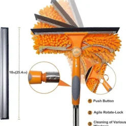 Best Fönsterrengöringskit med 20+ fots räckvidd för inom- och utomhusbruk 3-12 fot