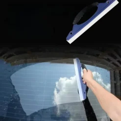 New Fönsterskrapa - Fönsterrengöringsutrustning - Fönsterskrapa - Bilfönsterskrapa - Anti-repa - Ergonomiskt handtag - 30 x 9 cm - Plast och Silikon