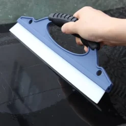 New Fönsterskrapa - Fönsterrengöringsutrustning - Fönsterskrapa - Bilfönsterskrapa - Anti-repa - Ergonomiskt handtag - 30 x 9 cm - Plast och Silikon