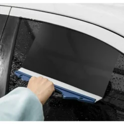 New Fönsterskrapa - Fönsterrengöringsutrustning - Fönsterskrapa - Bilfönsterskrapa - Anti-repa - Ergonomiskt handtag - 30 x 9 cm - Plast och Silikon