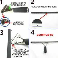 Best Fönsterskrapa 25/35/40/45cm Glasrengörare 40CM