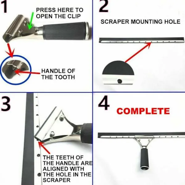 Outlet Fönsterskrapa 25/35/40/45cm Glasrengörare 45CM 45cm 45cm 45cm