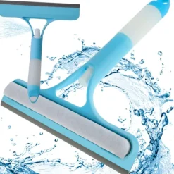 Discount Fönsterskrapa med borste - Spol- och tvättfunktion