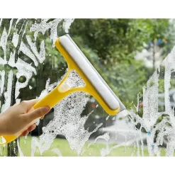 Discount Fönsterskrapa med borste - Spol- och tvättfunktion