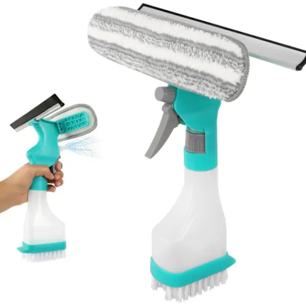 Fönsterskrapa med sprayfunktion 4 i 1 för fönster, dusch, badrum, K