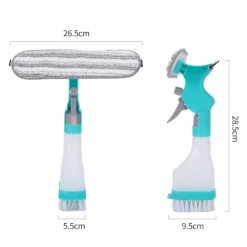 Fönsterskrapa med sprayfunktion 4 i 1 för fönster, dusch, badrum, K