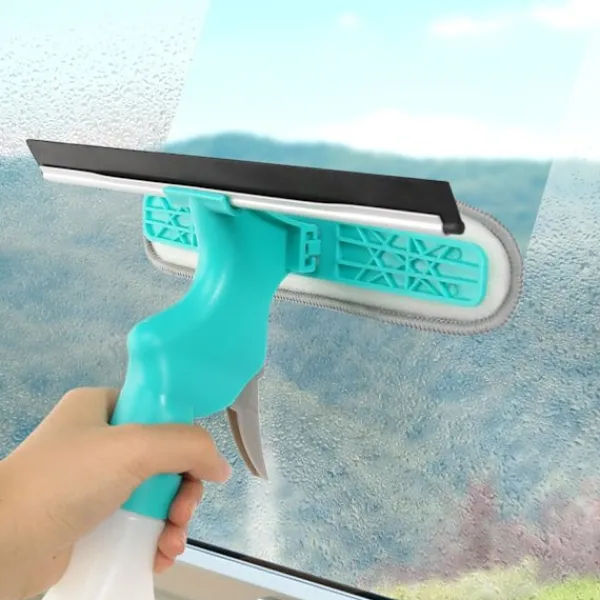Fönsterskrapa med sprayfunktion 4 i 1 för fönster, dusch, badrum, K