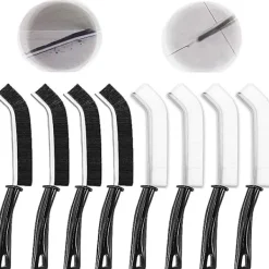 Best Fogrengöringsborste 8 st Hård Borst Fogrengöringsborste Fönster Spår Rengöringsborste Verktyg Långt Handtag Smal Spalt Rengöringsverktyg för Litet Fönster | Fyndiq