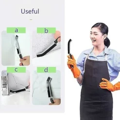 Best Fogrengöringsborste 8 st Hård Borst Fogrengöringsborste Fönster Spår Rengöringsborste Verktyg Långt Handtag Smal Spalt Rengöringsverktyg för Litet Fönster | Fyndiq