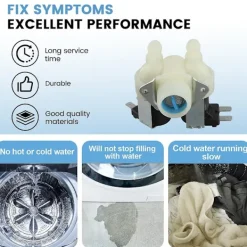 Best FPS135-270G 0024000126B Vatteninlopp Dubbelventil Solenoidventil för Automatisk Trummaskin