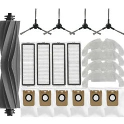 För Dreame Bot D10s Plus/D9 Plus Robotdammsugare Reservdelar Huvudborstar Sidoborstar Moppdukar HEPA-filter