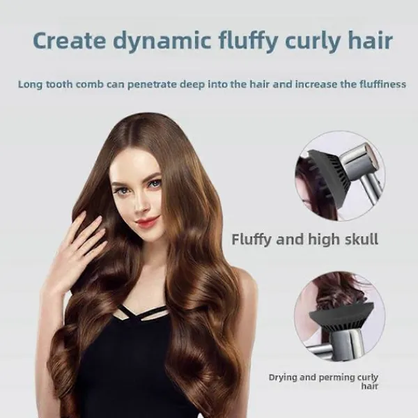 Hot För Glans och Härlighet Hårtork Diffusermunstycke Vit