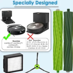 New För IRobot Roomba Combo J7+/ Combo J9+/ Combo 10 Max Robotdammsugare Huvudborstar Sidoborstar HEPA-filter