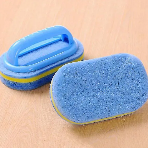 Online För Kök Städning Badrum Toalett Glas Väggrengöring Badborste Plasthandtag Svamp Bottenkarborste Fönsterputs Wc (ls)