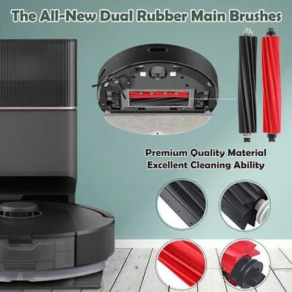 Discount För Q5 Pro, Q5 Pro+, Q5 Max+, Q5 DuoRoller+ Dammsugare Huvudborste Sidoborste Filter Dammpåsar