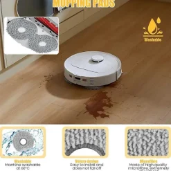 Clearance För Qrevo S/QRevo Pro/QRevo MaxV Robotdammsugare Huvudborstar Sidoborstar Hepa-filter Moppduk Damm-FF-