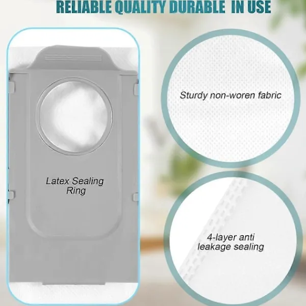 Discount För Roborock Q8 Max Q8 Max+ Q5 Pro Q5 Pro+ Ersättningstillbehör Dammsugarpåsar Delar-FA- 8PCS