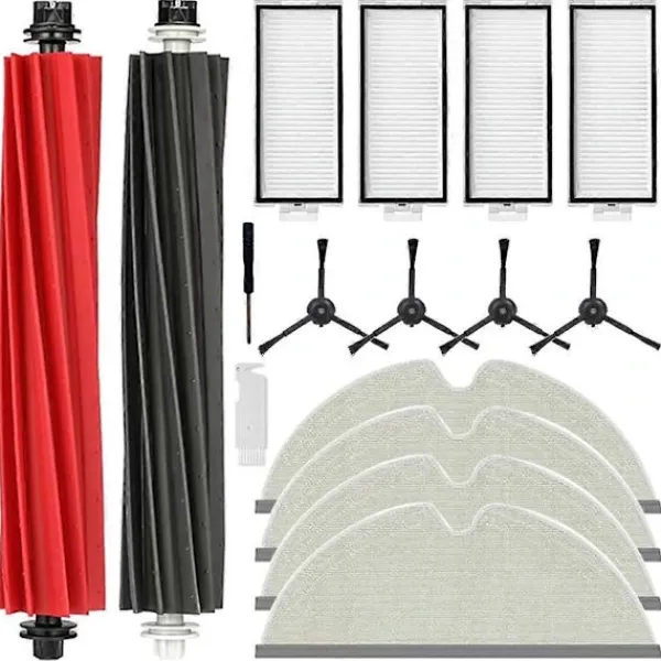 Best EURL För Roborock Q8 Max/ Q5 Pro Huvudborste Sidoborste Hepa Filter Moppduk 51 51 plast