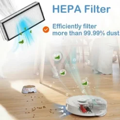 Best EURL För Roborock Q8 Max/ Q5 Pro Huvudborste Sidoborste Hepa Filter Moppduk 51 51 plast