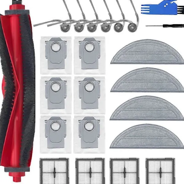 New För Roborock Q10 S5 / Q10 S5+ / Q10 X5 / Q10 X5+ / Q10 VF / Q10 VF+ Reservdelar Dammsugare Borste Filter Moppduk Dammpåse