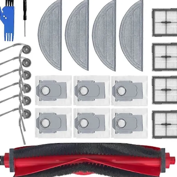New För Roborock Q10 S5 / Q10 S5+ / Q10 X5 / Q10 X5+ / Q10 VF / Q10 VF+ Reservdelar Dammsugare Borste Filter Moppduk Dammpåse