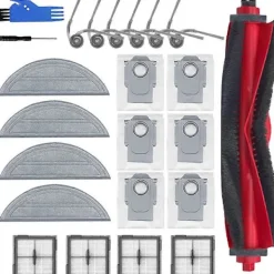 New För Roborock Q10 S5 / Q10 S5+ / Q10 X5 / Q10 X5+ / Q10 VF / Q10 VF+ Reservdelar Dammsugare Borste Filter Moppduk Dammpåse