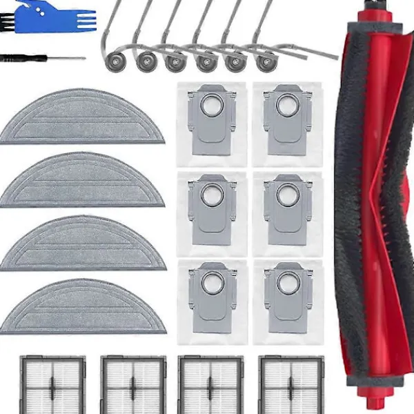 New För Roborock Q10 S5 / Q10 S5+ / Q10 X5 / Q10 X5+ / Q10 VF / Q10 VF+ Reservdelar Dammsugare Borste Filter Moppduk Dammpåse