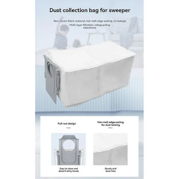 New För Roborock Q10 S5 / Q10 S5+ / Q10 X5 / Q10 X5+ / Q10 VF / Q10 VF+ Reservdelar Dammsugare Borste Filter Moppduk Dammpåse