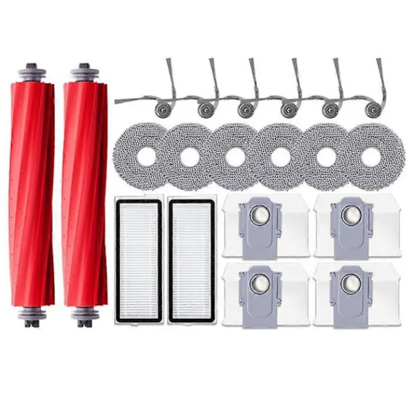 Discount För Roborock Qrevo L / QR 798 / QV 35A / QR 598 Dammsugardelar Huvudborste Sidoborste Hepa Filter Moppduk Dammpåsar