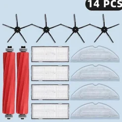 För S7 S70 S7Max T7S Plus Robotdammsugare Tillbehör Huvudsidoborste Skydd Hepa Filter Moppduk Reservdel