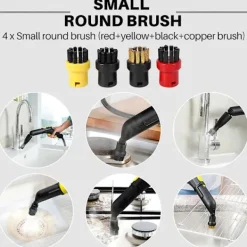 Hot för SC2 SC3 SC4 SC5 CTK10 CTK20 Fönstermunstycke Skrapa Rund Borste för Rengöringsmedel Fukt, Rengör Springa black